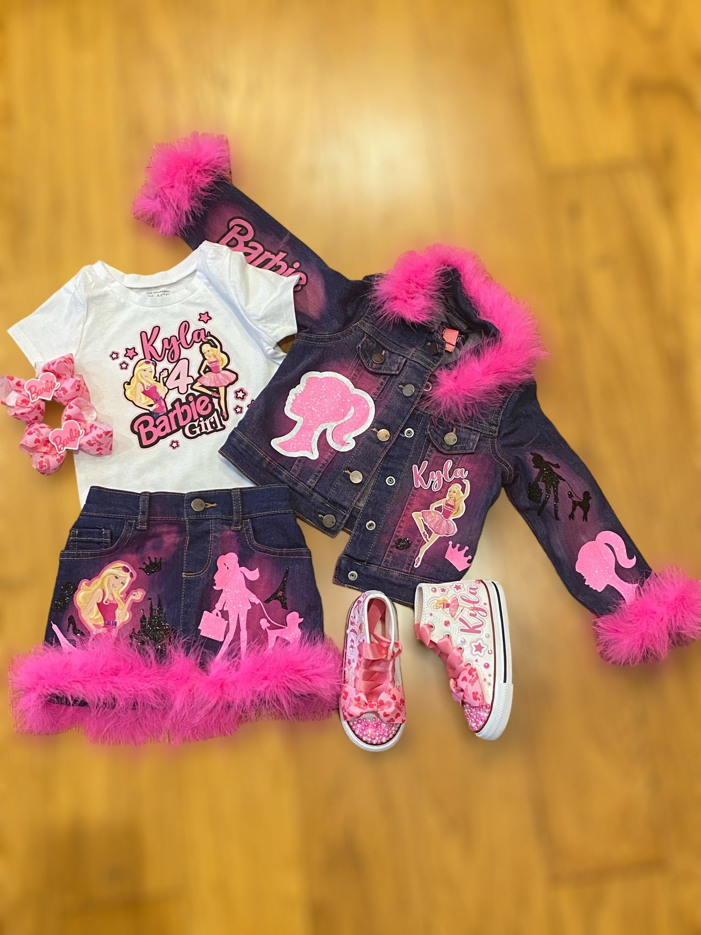 Barbie Jeans Outfit with Matching Shoes