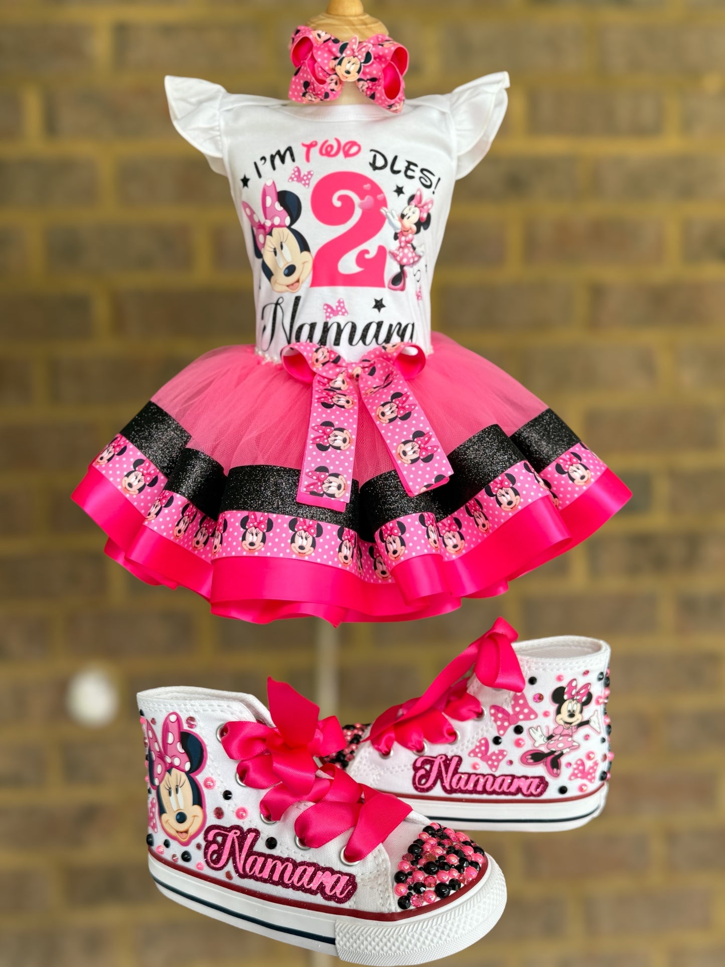 Minnie Mouse tutu set, Minnie Mouse tutu outfit, Minnie Mouse Birthday