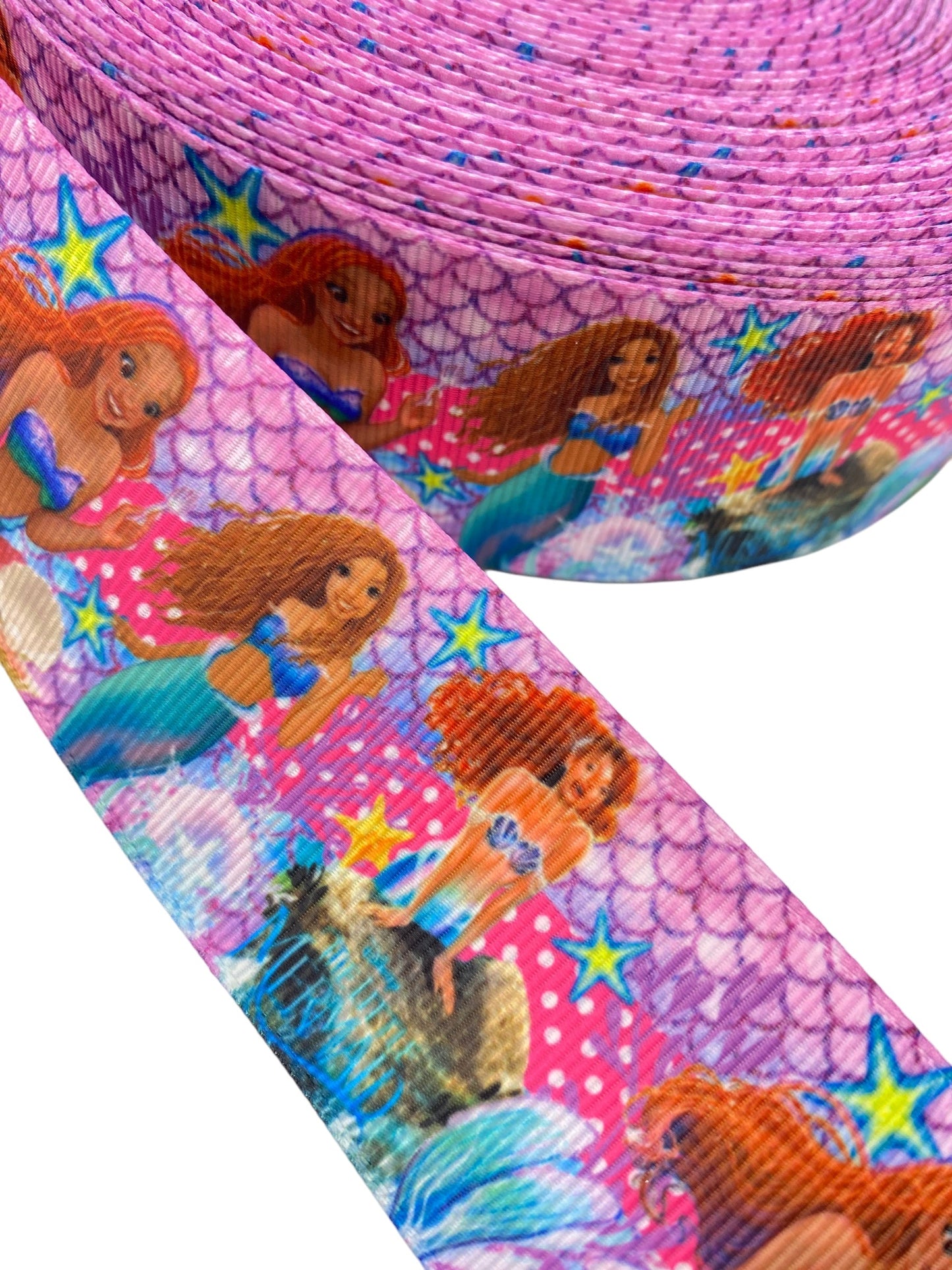 #C1 (38mm / 1.5 inch Ribbon, Black Little Mermaid Ribbon🟢