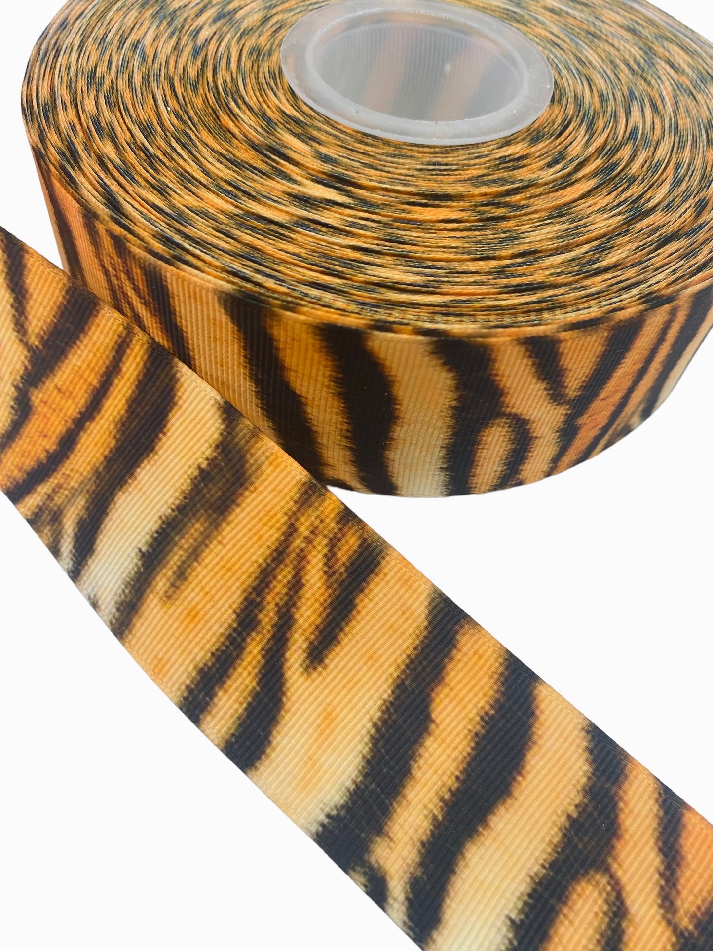 #C37 (Tiger Print Ribbon 38mm/ 1.5 Inch Ribbon) 1 Yard 🟢