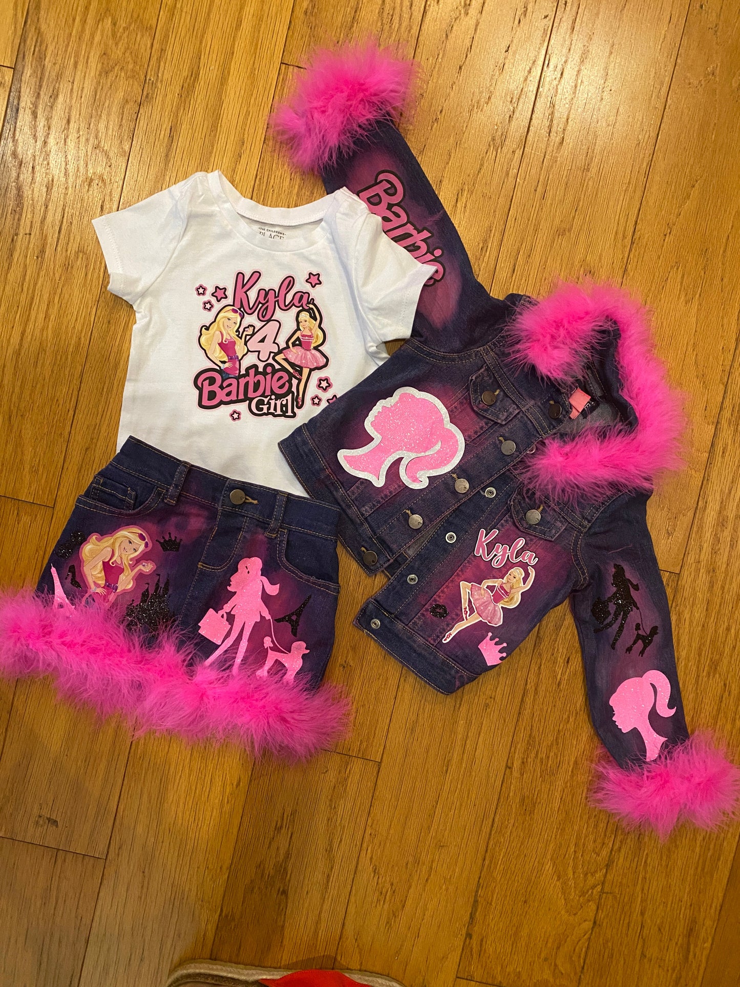 Barbie Jeans Outfit with Matching Shoes