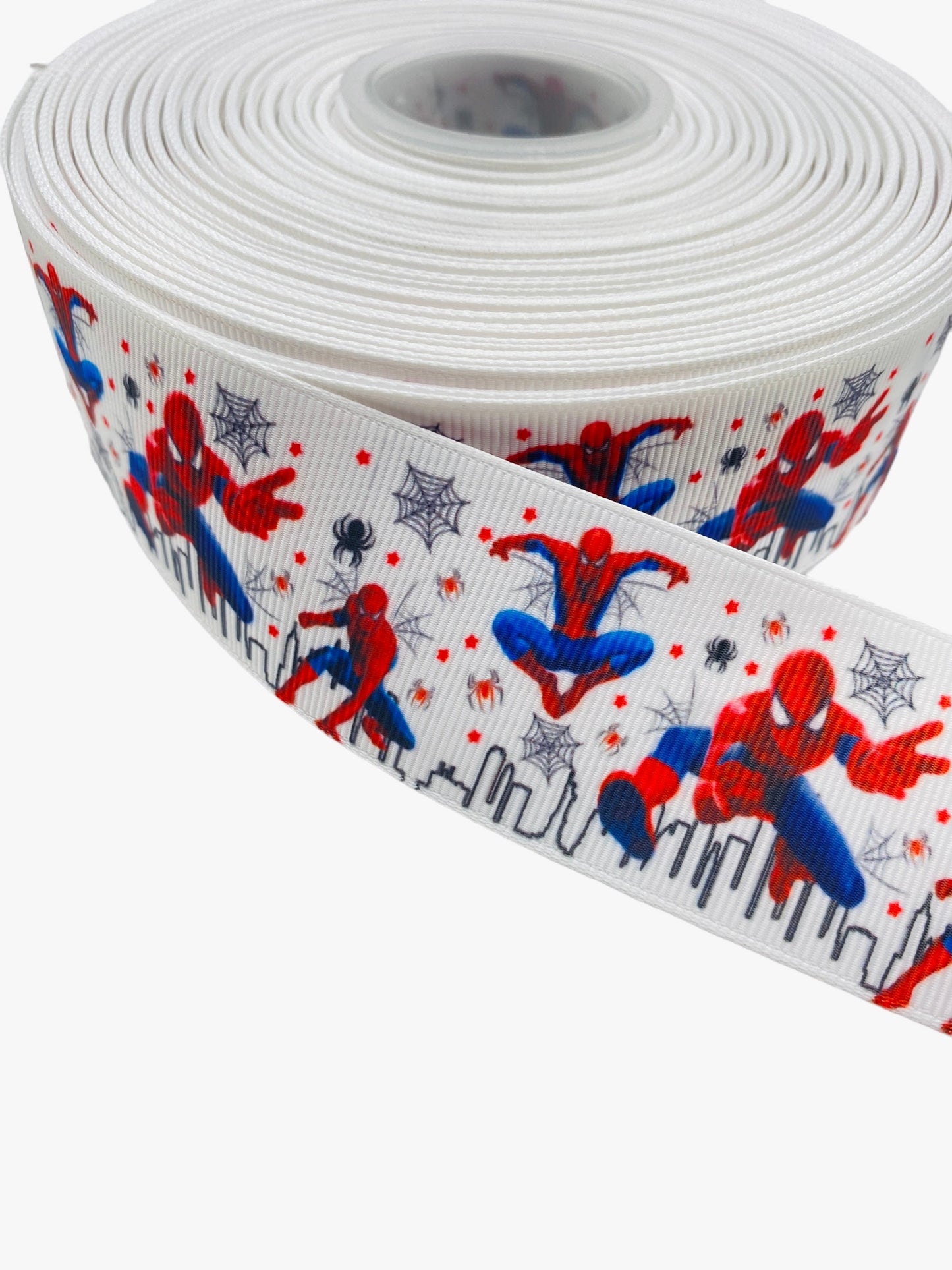 #C67 (38mm / 1.5 inch Ribbon, Spider Man Ribbon) 1 Yard 🟢