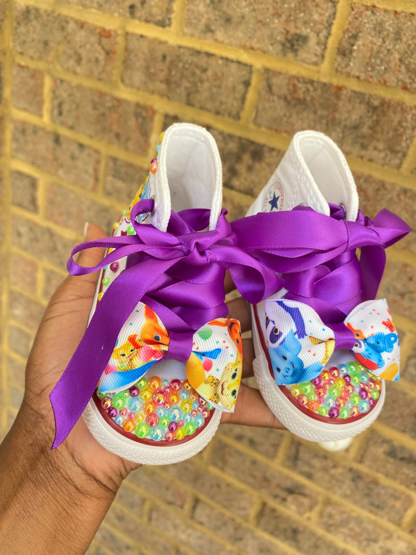 Word Party Bling Converse Sneaker, Word Party Personalized Sneaker