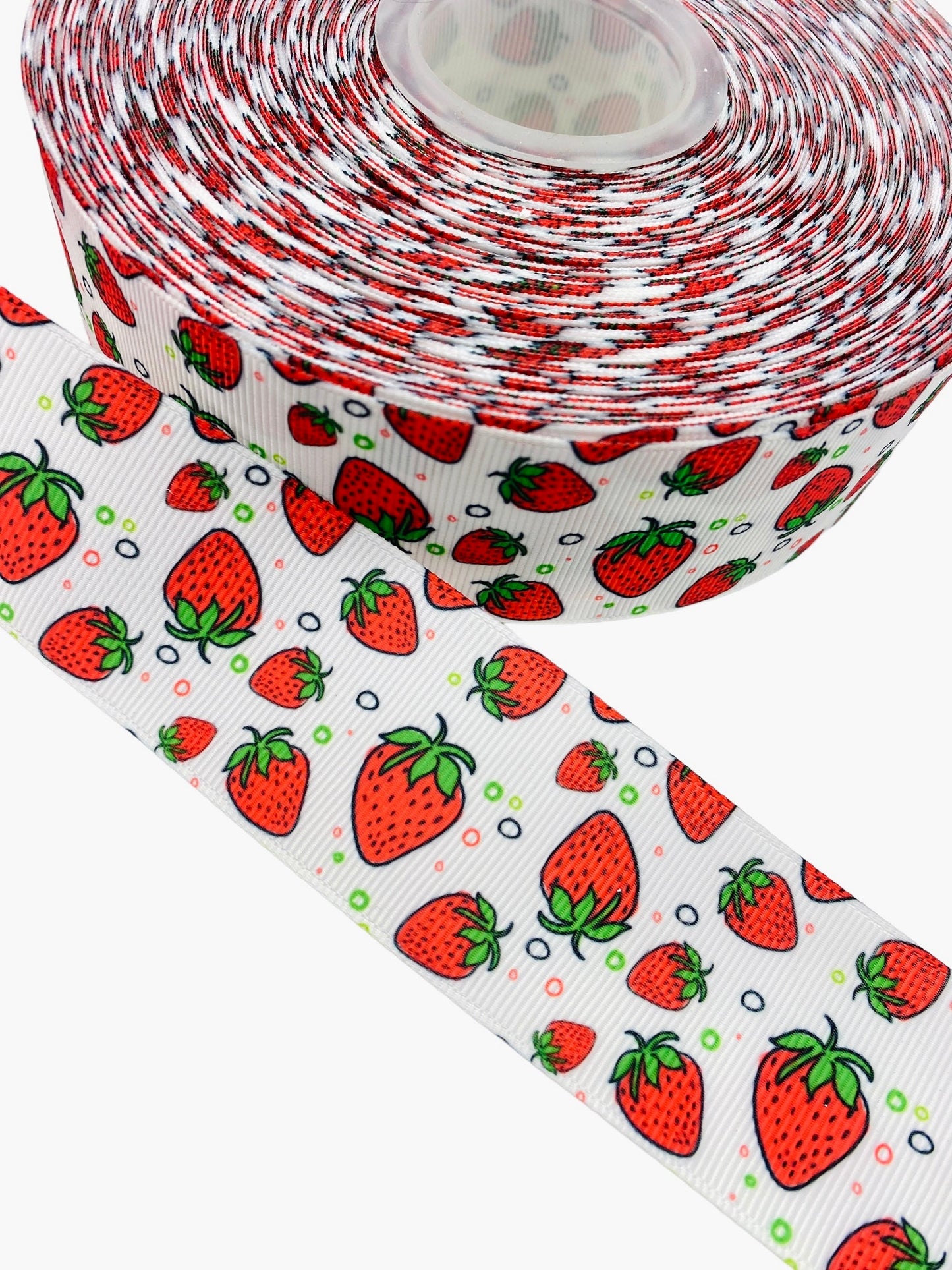 #C34 (Strawberry Ribbon 38mm/ 1.5 Inch Ribbon) 1 Yard 🟢