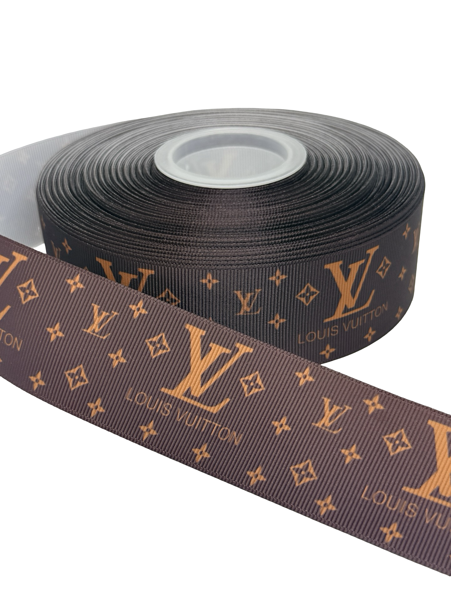 LV Ribbon (1 yard) 38mm/ 1.5 inches Foil Ribbon )