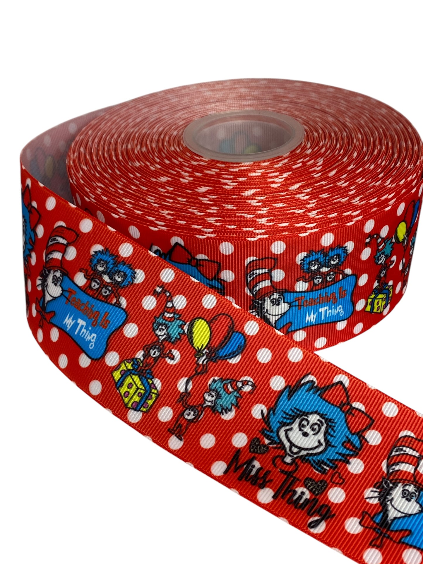 #263 (2 Inch / 50mm Ribbon, Doctor Suss Ribbon 🟣 dr Suss Ribbon