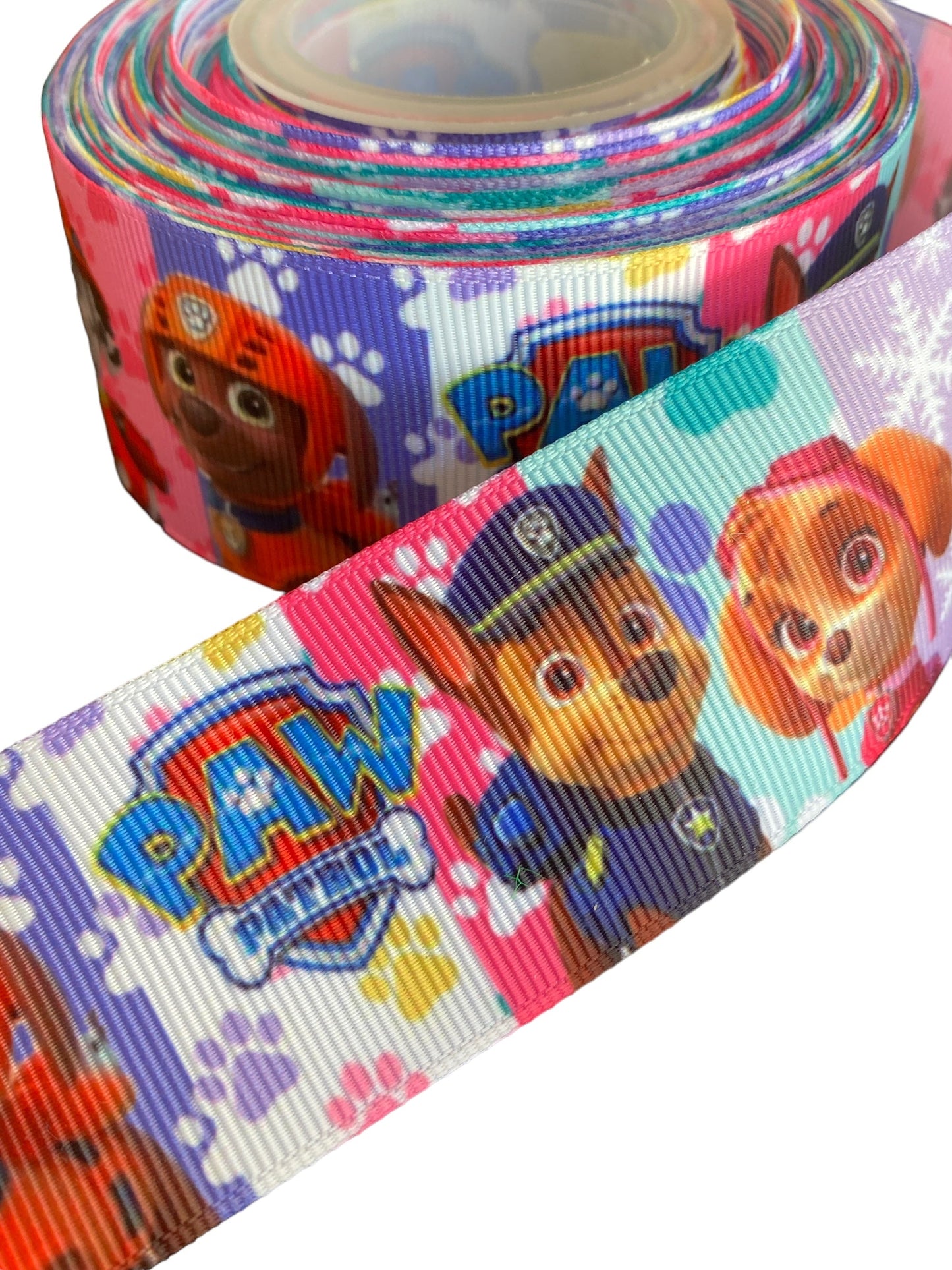 #C107 (Paw Patrol Ribbon (38mm /1.5 inches) 1 yard 🟢