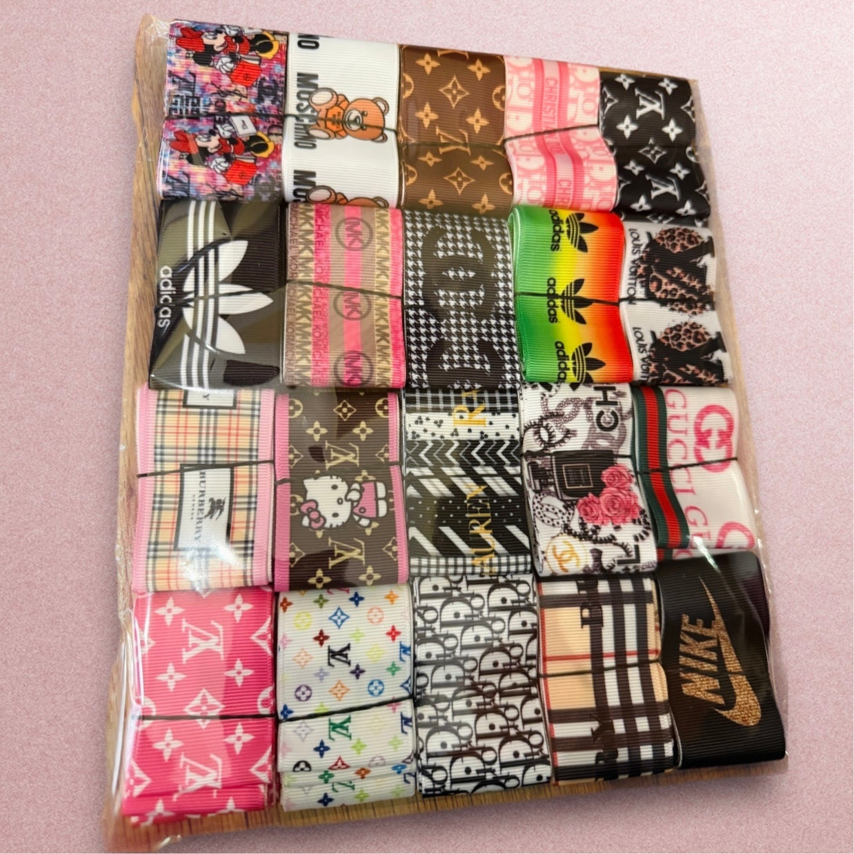 1 yard Each Ribbon Set (1.5 inch / 38mm Ribbon) ๐ 20 yards Total๐