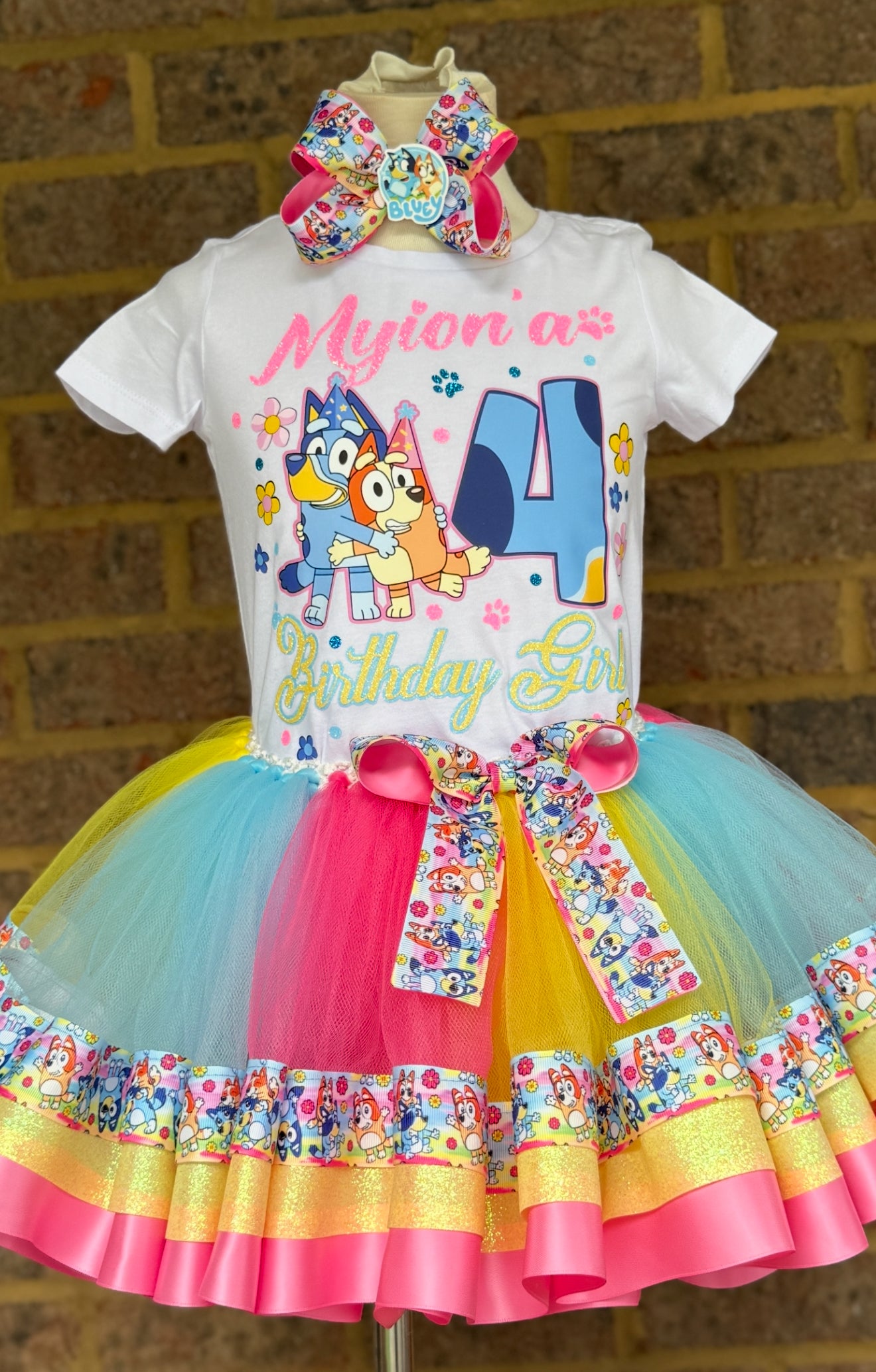 Bluey tutu outfit Bluey Birthday Bluey tutu set Bluey Birthday outfit