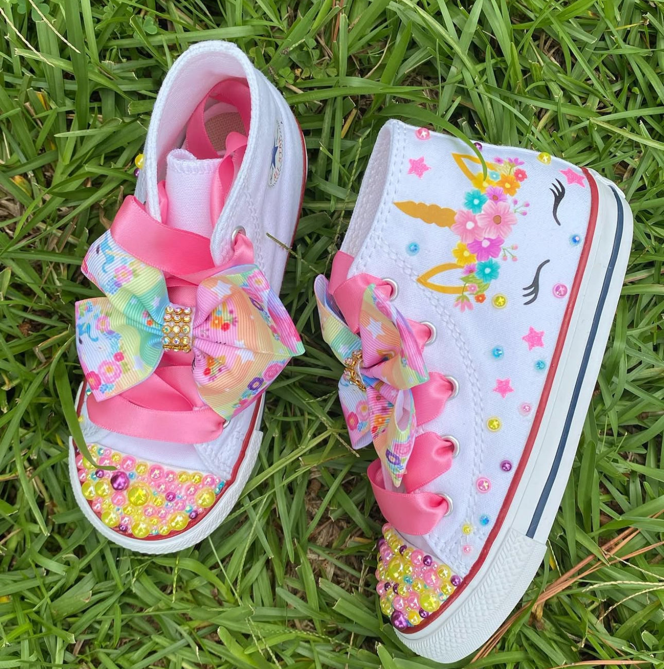 Unicorn Bling Converse Sneakers