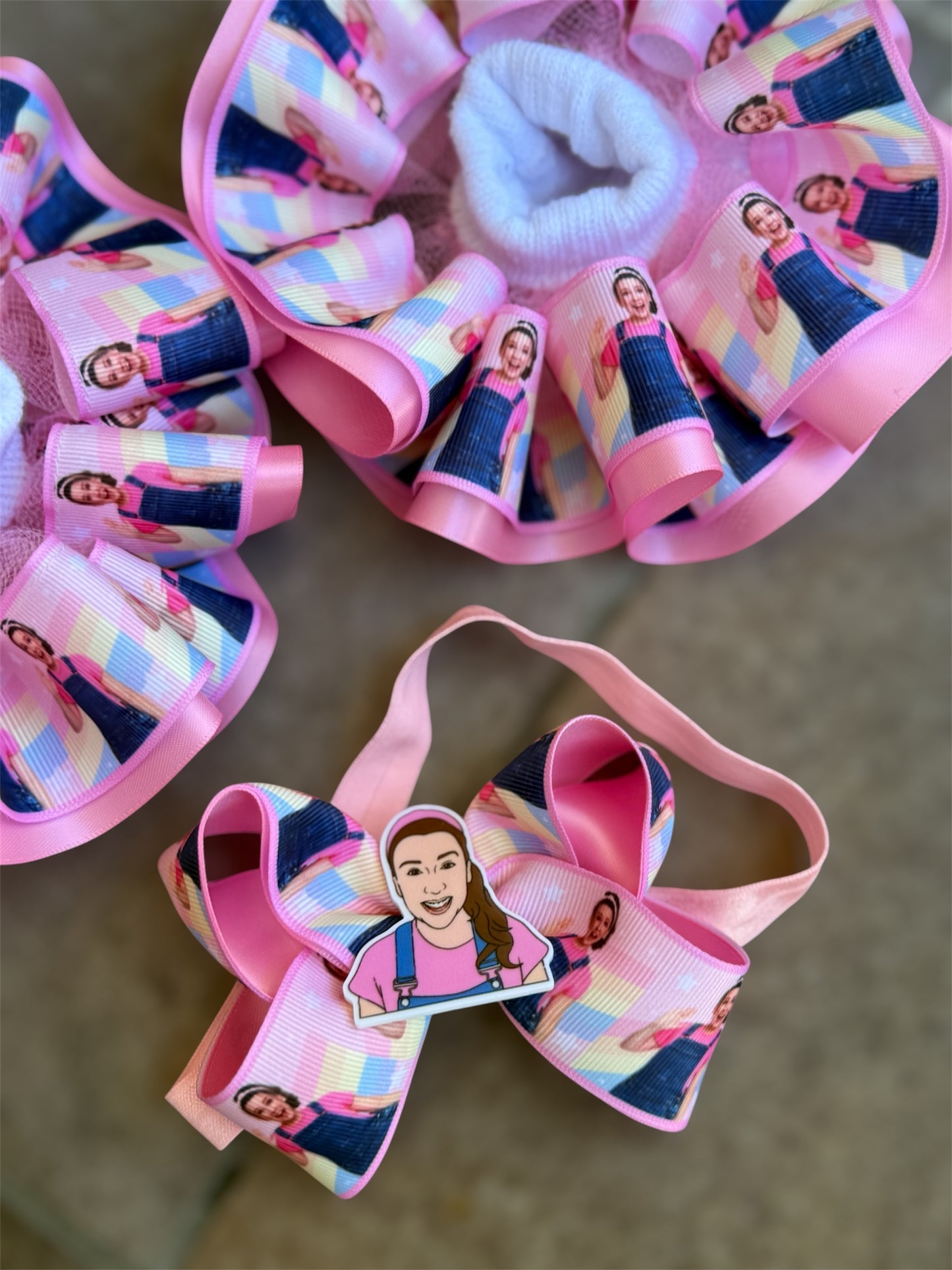 Ms Rachel tutu sock, Ms Rachel Ruffle sock, Ms Rachel Hair Accessories