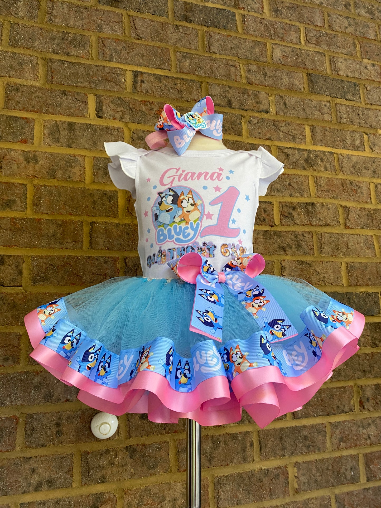 Bluey tutu outfit Bluey Birthday Bluey tutu set Bluey Birthday outfit