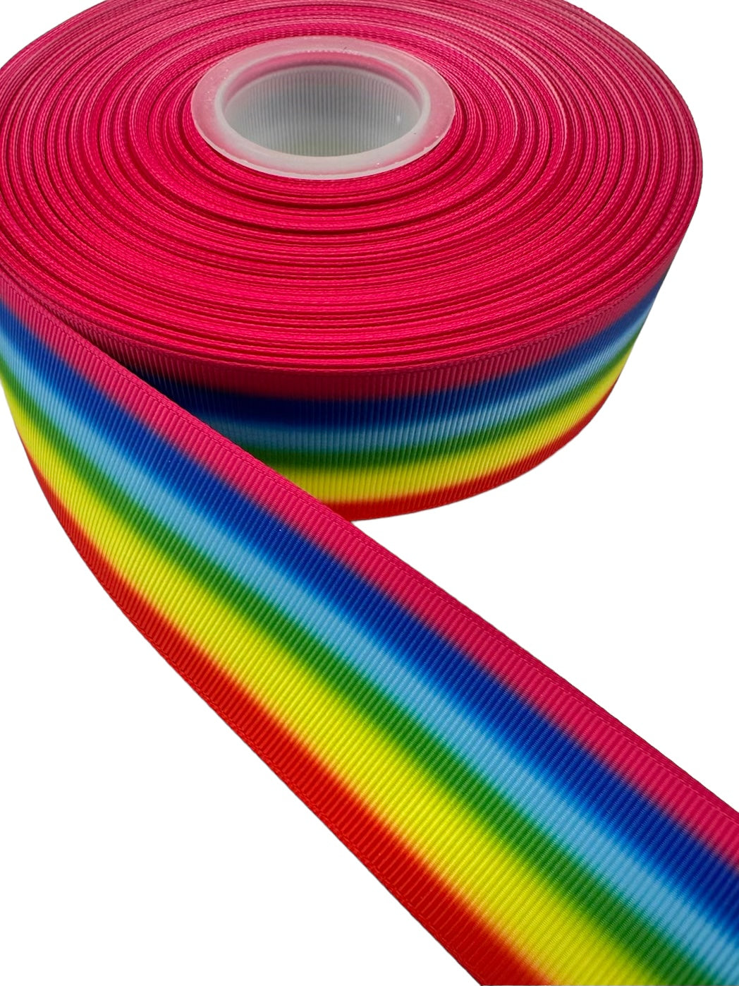 #C68 (38mm / 1.5 inch Ribbon, Multi Colored Grosgrain Ribbon (1 Yard) 🟢