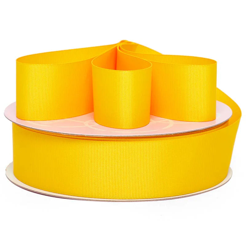 ๐ 3 Yards ๐ 1.5inch/38mm
Yellow Solid Color Grosgrain Ribbon