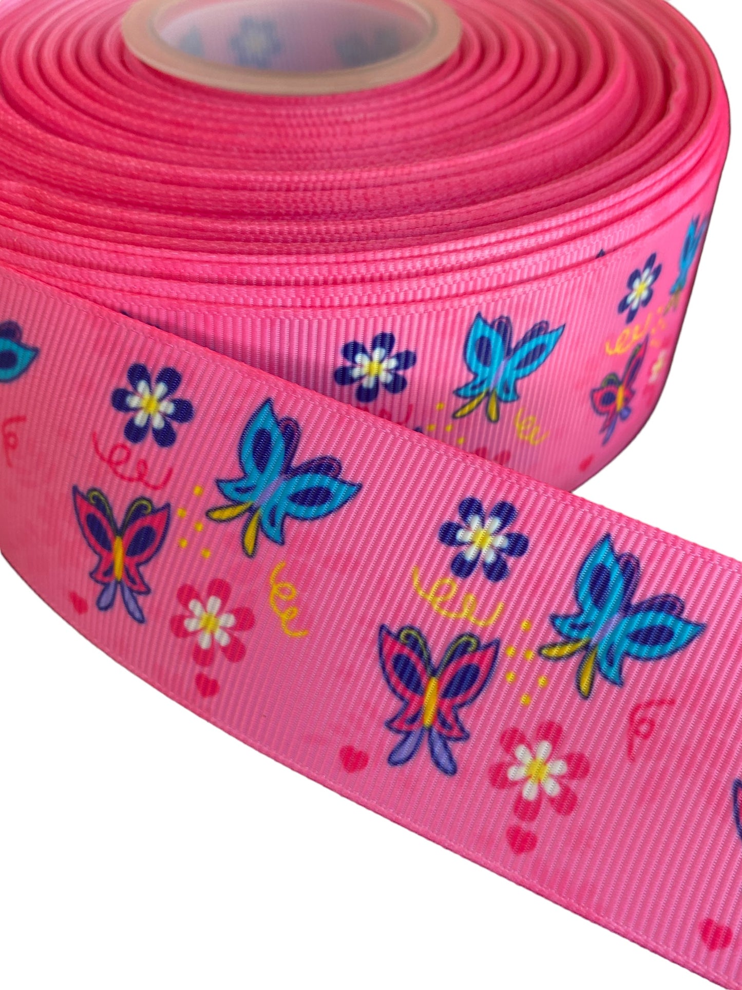 #C102 (Butterfly Ribbon (38mm /1.5 inches) 1 yard 🟢