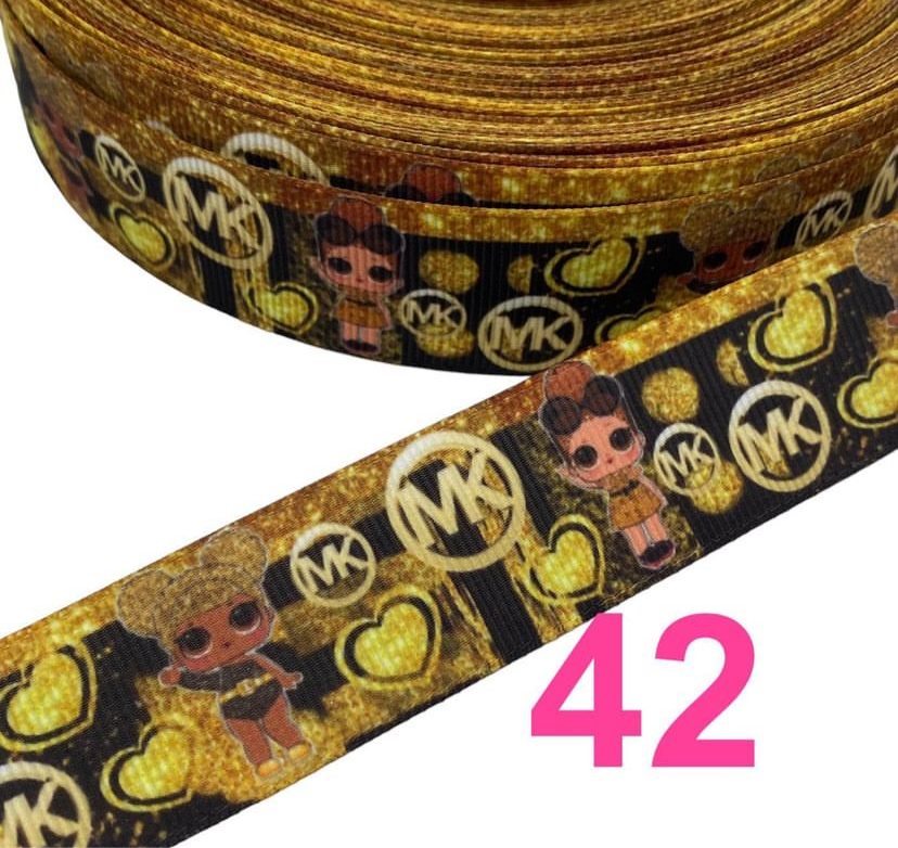 #42 Ribbon 1 inch/ 25mm (1 yard)
