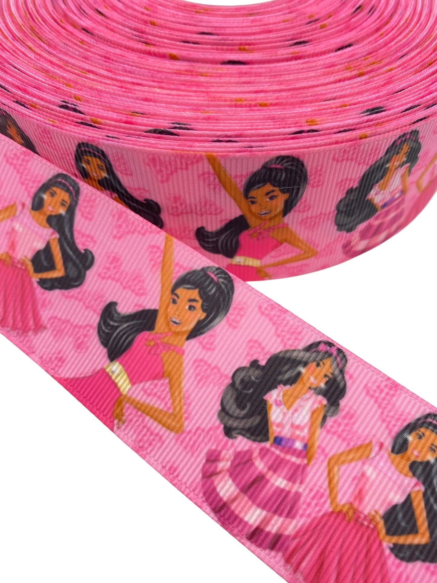 #C5 (38mm / 1.5 inch Ribbon, Black Barbie Girl Ribbon 🟢