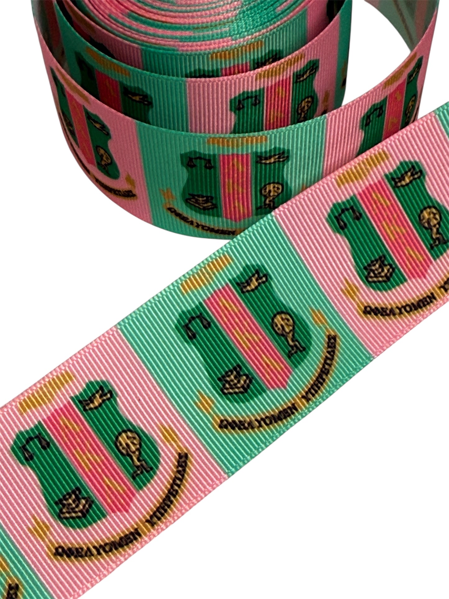 Alpha Kappa Alpha Ribbon, aka ribbon 🎀 1.5 inch / 38mm Ribbon