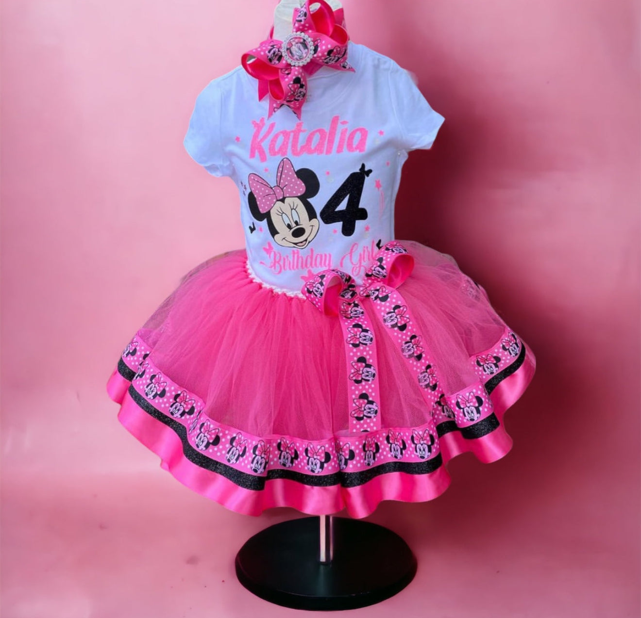 Minnie Mouse tutu set, Minnie Mouse tutu outfit, Minnie Mouse Birthday Outfit 10
