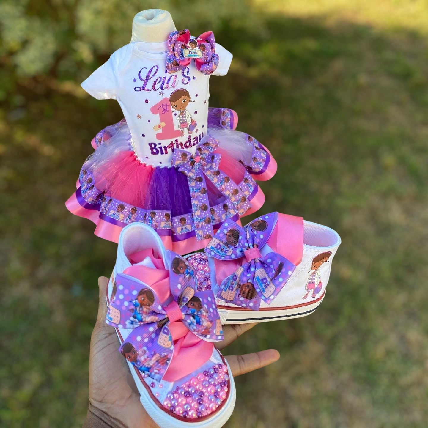 Doctor McStuffin Tutu Outfit Doctor McStuffin Birthday outfit Doctor McStuffin tutu set