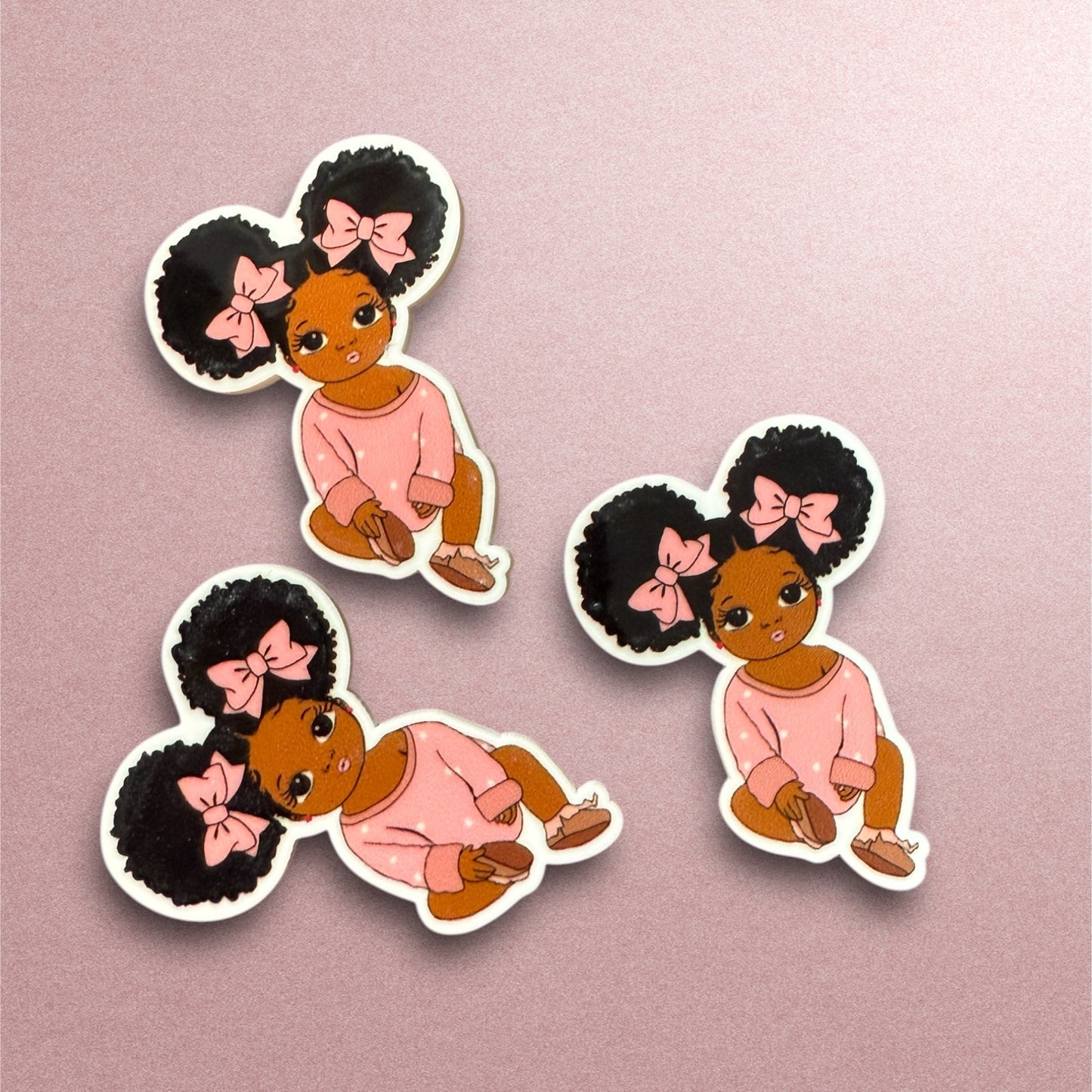 Black Girl Resin Planar (1 piece)