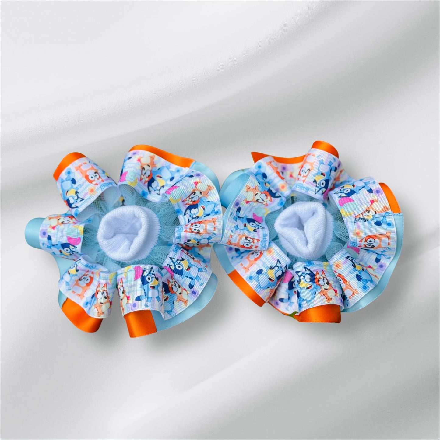Bluey Ruffle Socks ( Double Layer Ribbon Ruffle socks)
