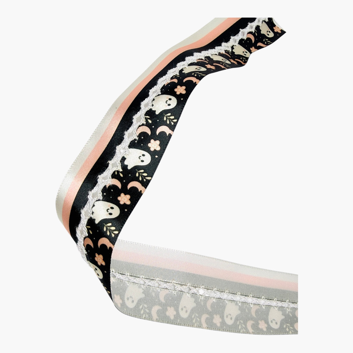 Satin Ghost Halloween Ribbon |Ghost Ribbon, size 32mm