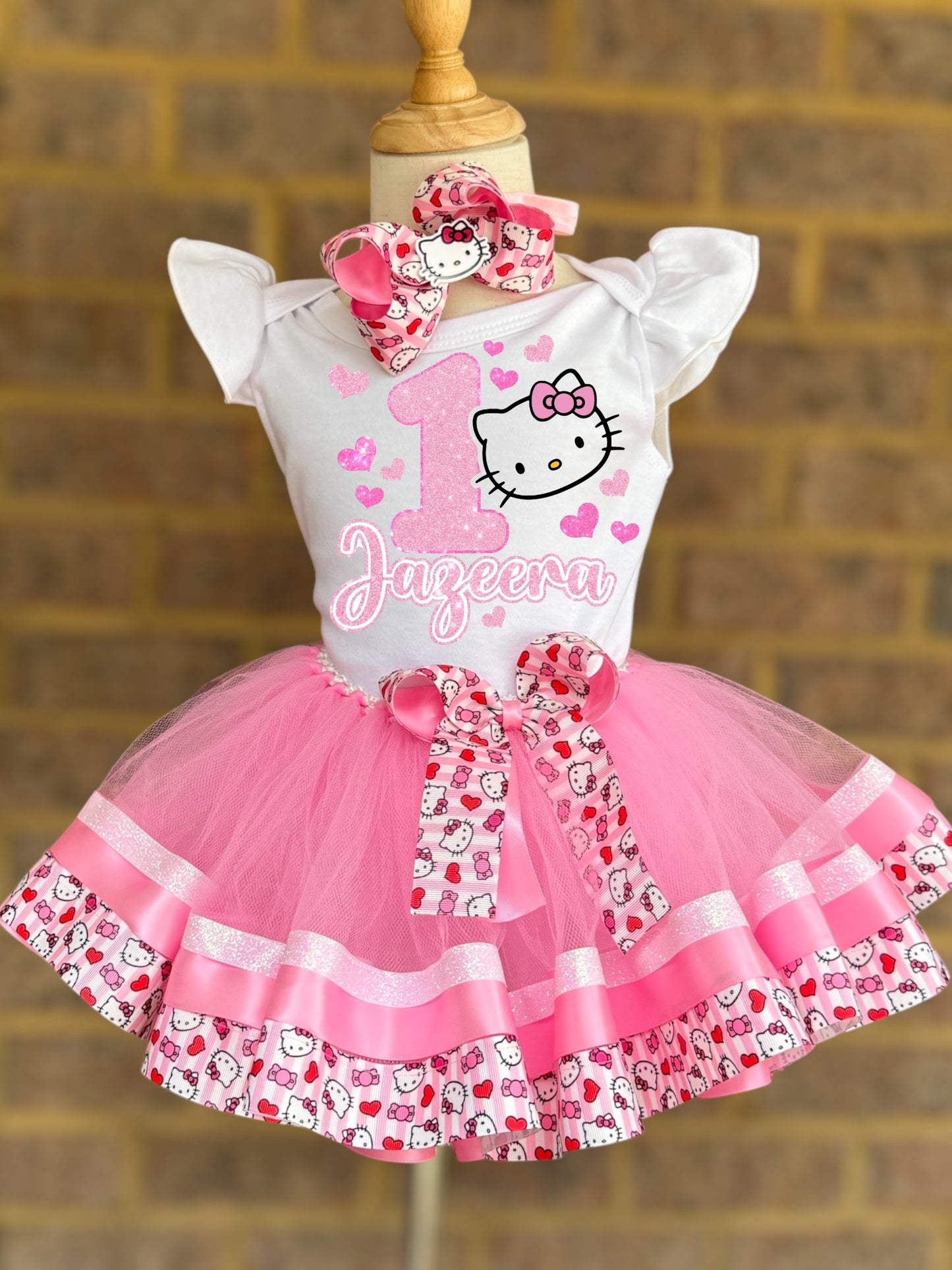 Hello Kitty Tutu Outfit Hello kitty outfit Hello kitty birthday outfit Hello kitty tutu set