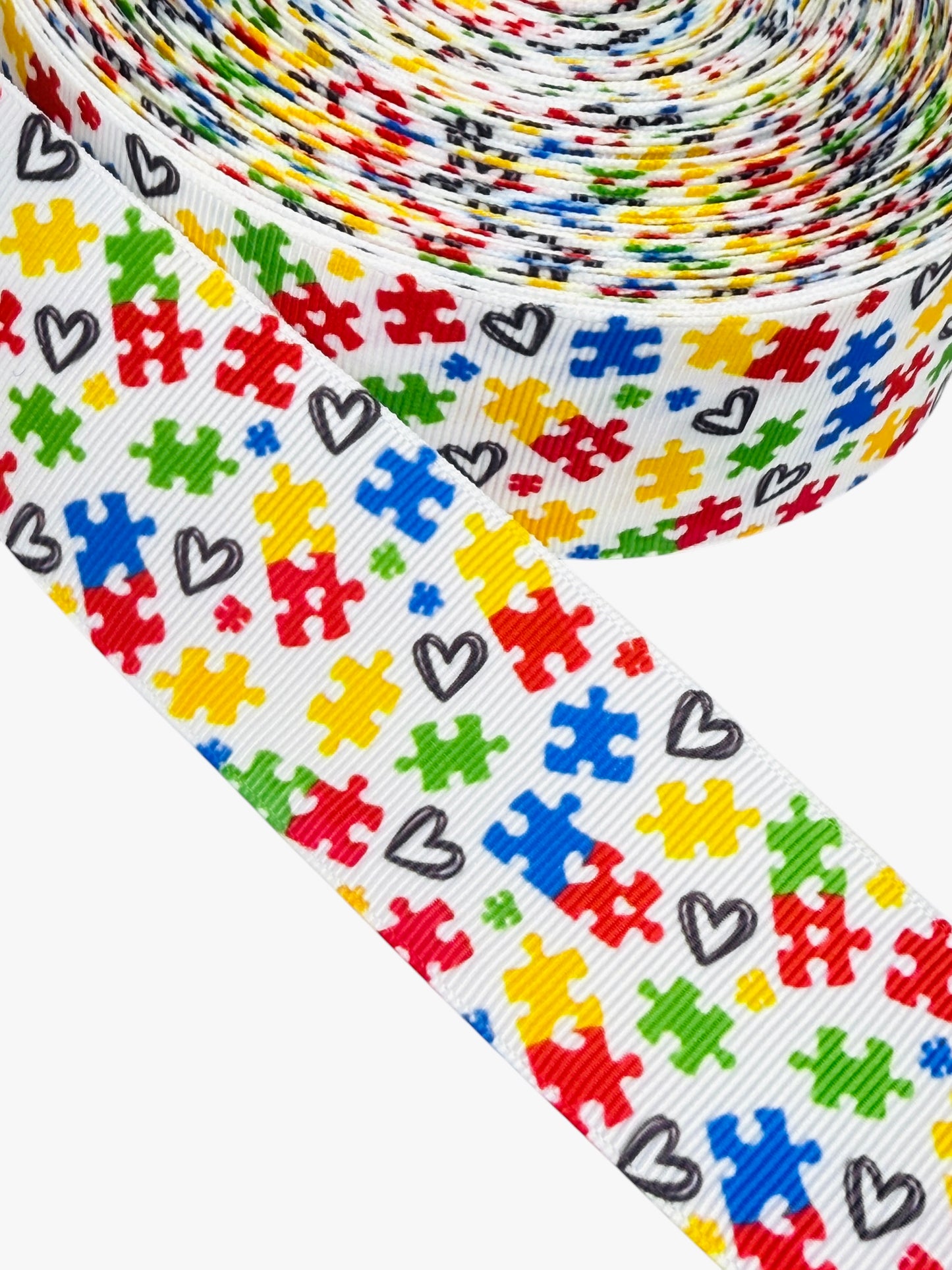Autism Ribbon (1.5 inch/ 38mm ) π’