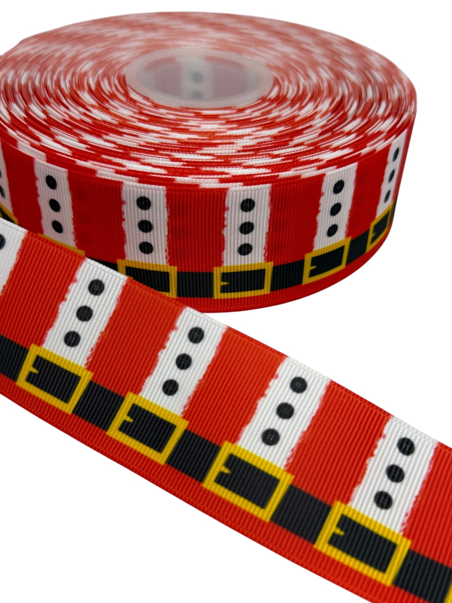 #C244 (Christmas Ribbon 38mm / 1.5 inch Ribbon, (1 Yard)🟢