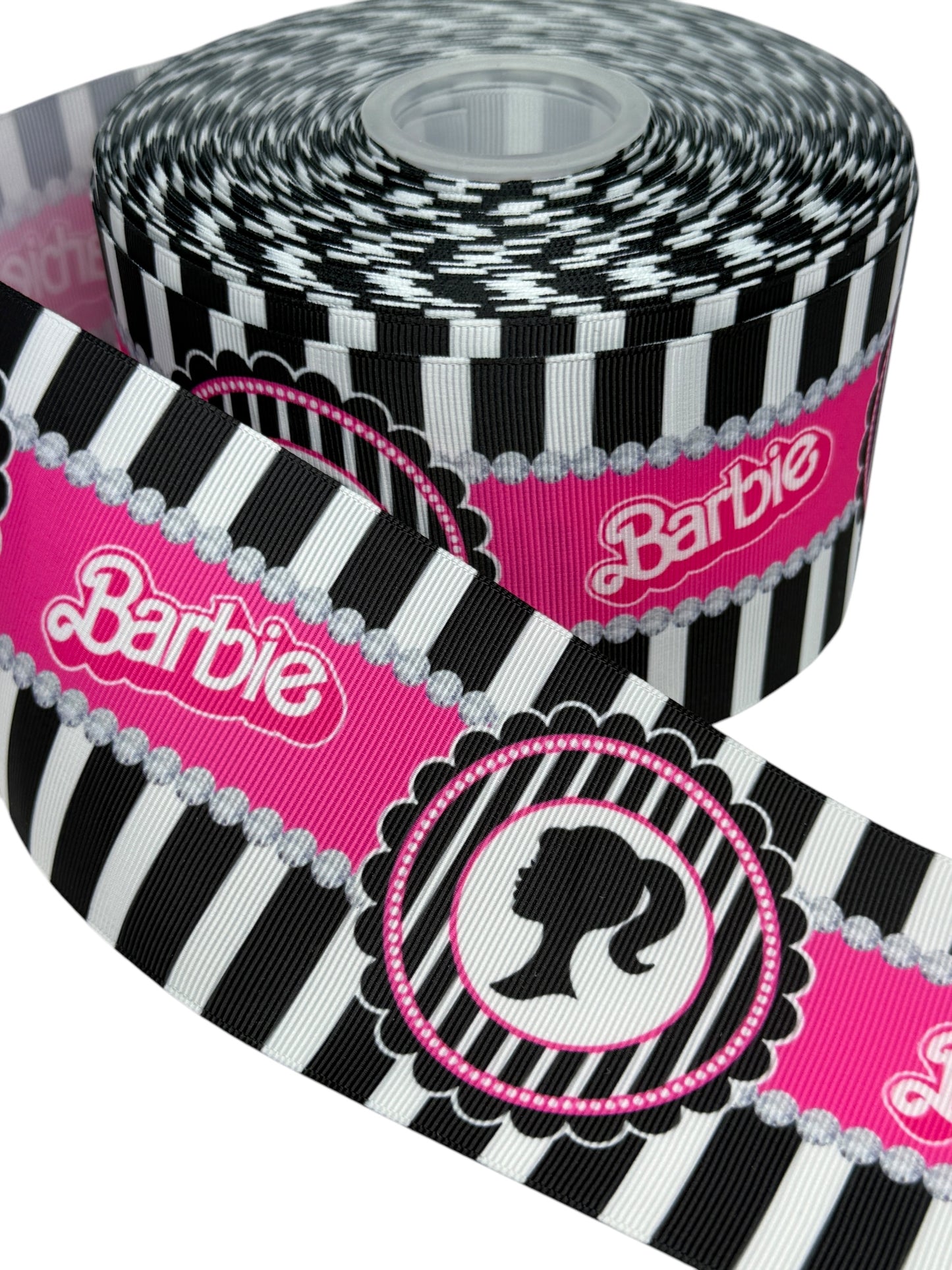 #C241 (Barbie Ribbon 1 yard, (75mm/3inch Ribbon)🔴