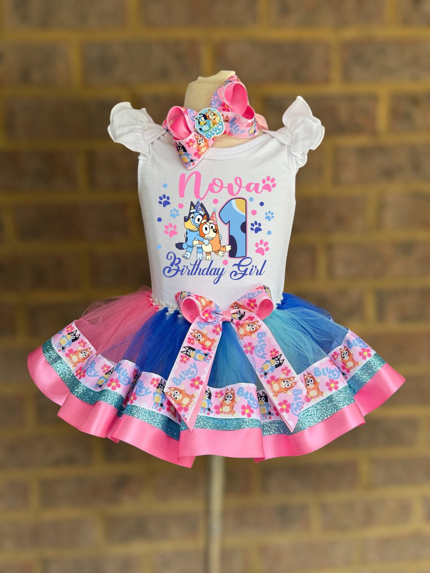 Bluey Tutu Outfit Bluey Birthday Outfit Bluey tutu set