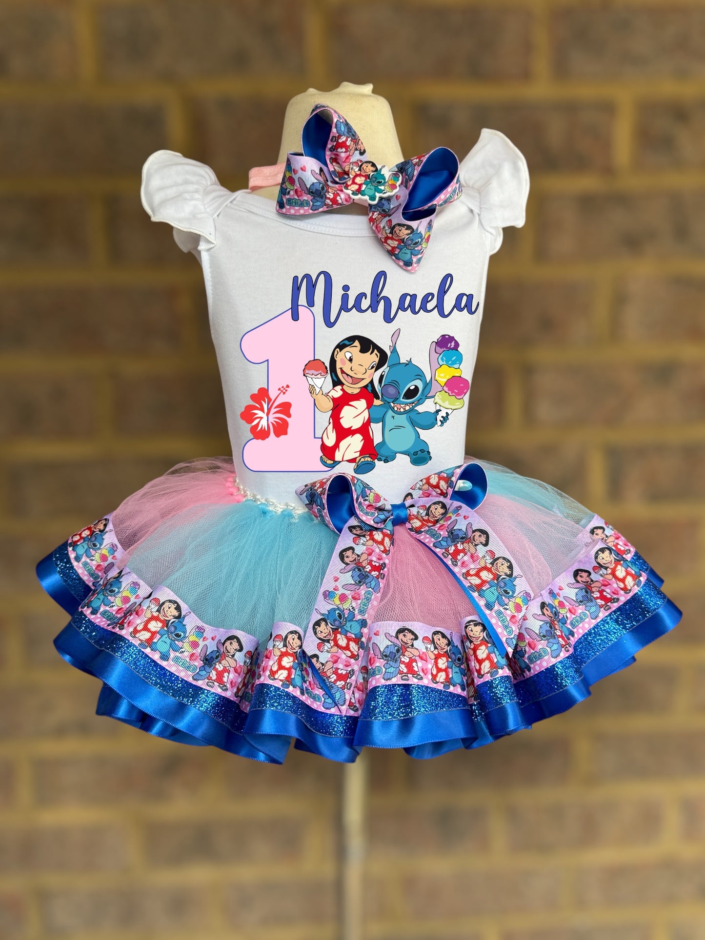 Lio and stitch Tutu Outfit Lio and stitch Birthday Lio and stitch tutu set