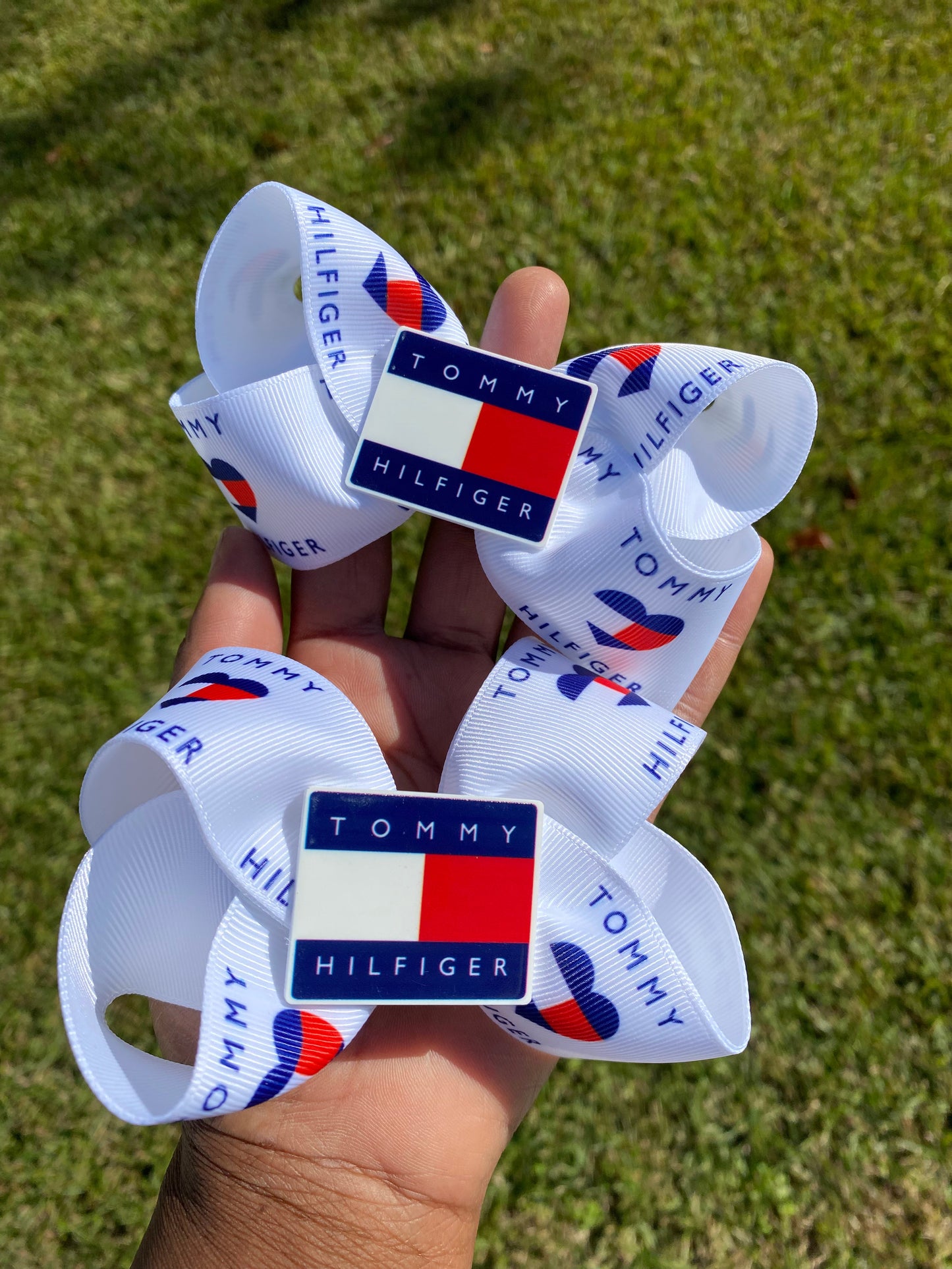 Double Layer Ribbon Hair clips
