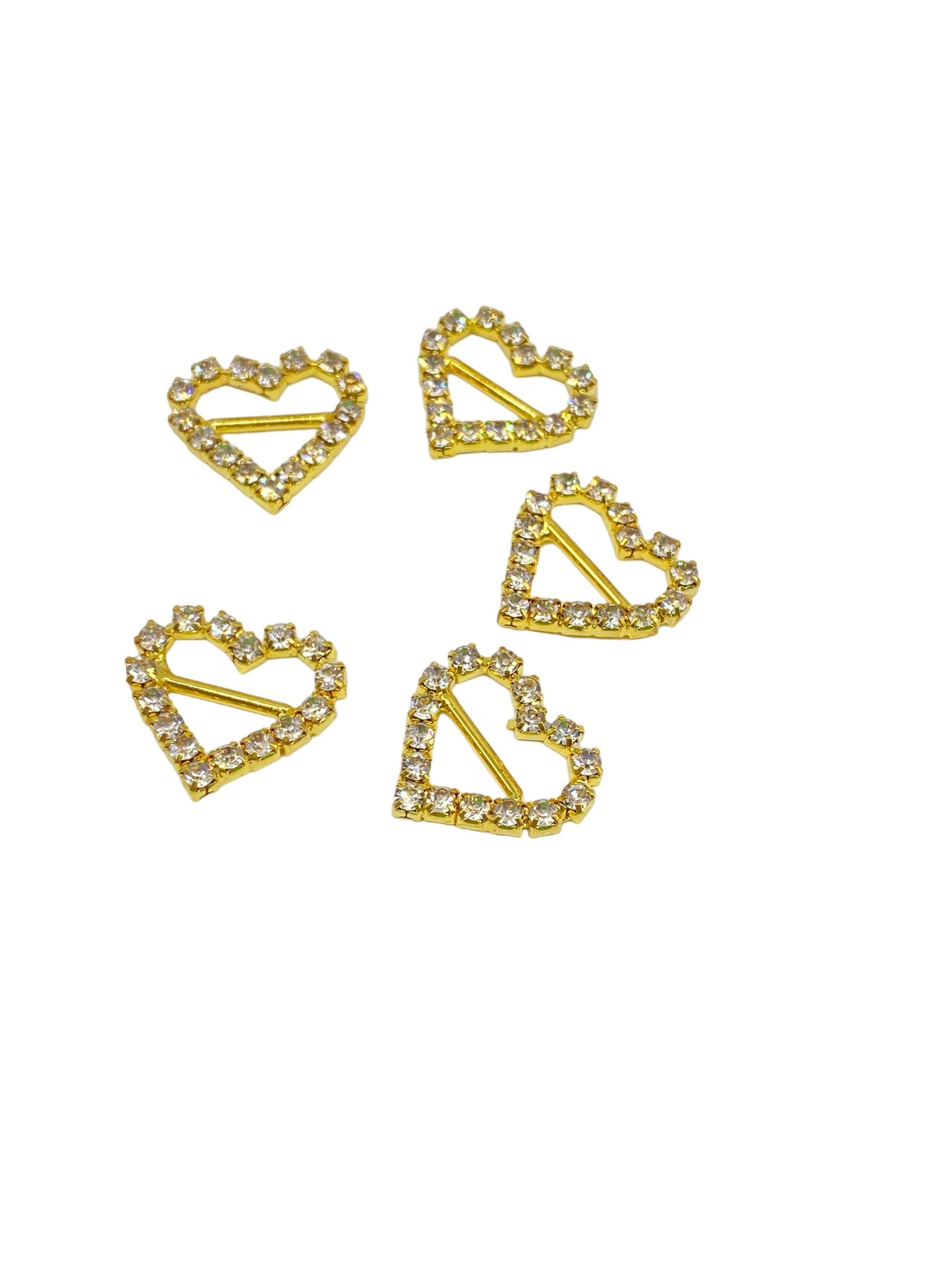 Heart Embellishments 5 pieces