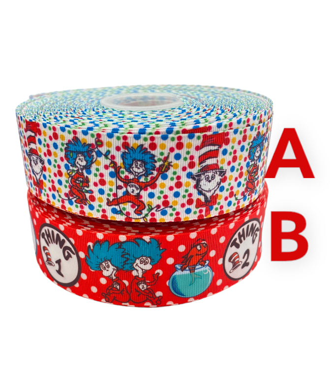 Doctor Seuss Ribbon / Dr. Suss Ribbon (1.5 /38mm ribbon)