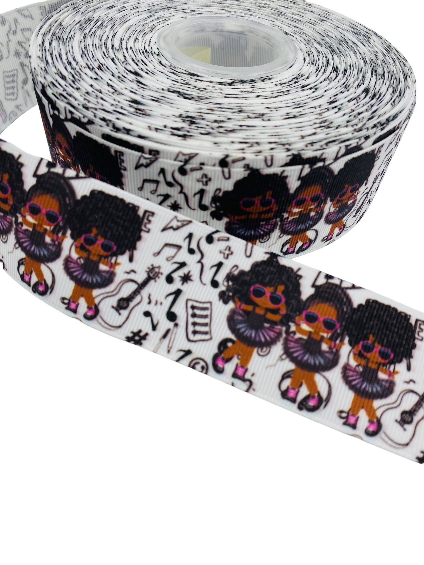 #C168 (Black Girl Ribbon 38mm /1.5 inches) 1 yard 🟢