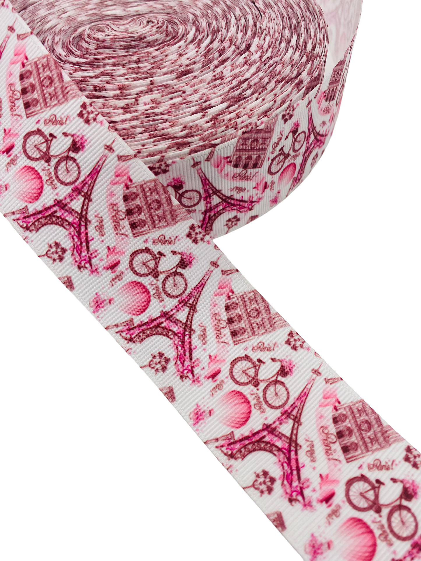 #C193 (Paris Eiffel Tower Ribbon (38mm /1.5 inches) 1 yard 🟢