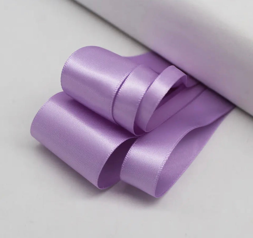 π3 yards π Lavender Double Faced Satin Ribbon 1.5 inches 38mm