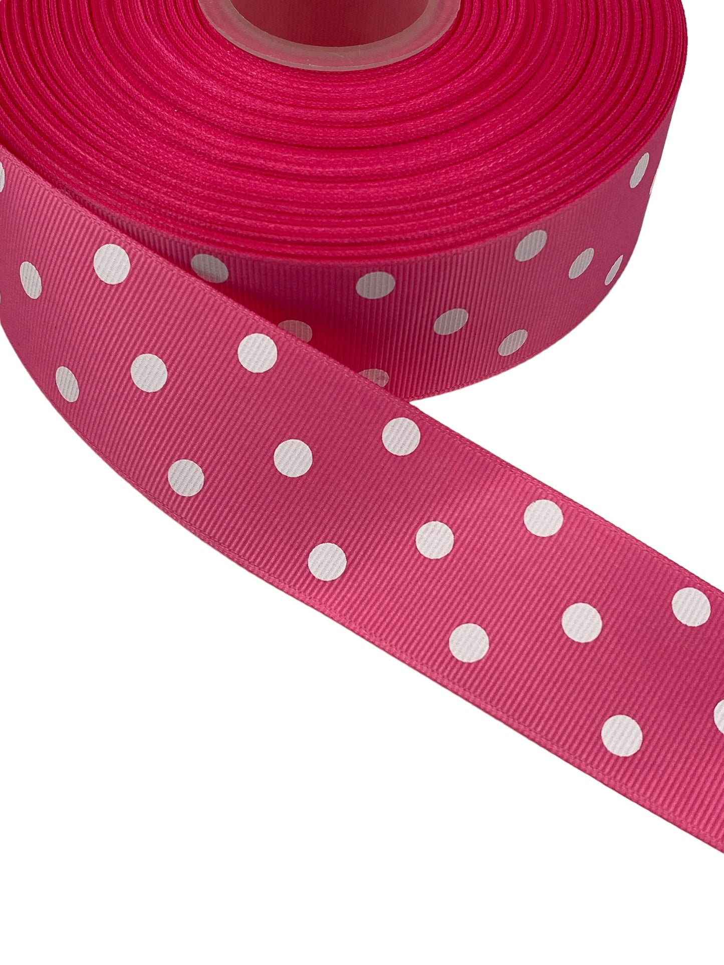#C149 (Pink and white Polka Dot Ribbon (38mm /1.5 inches)3 Yard 🟢