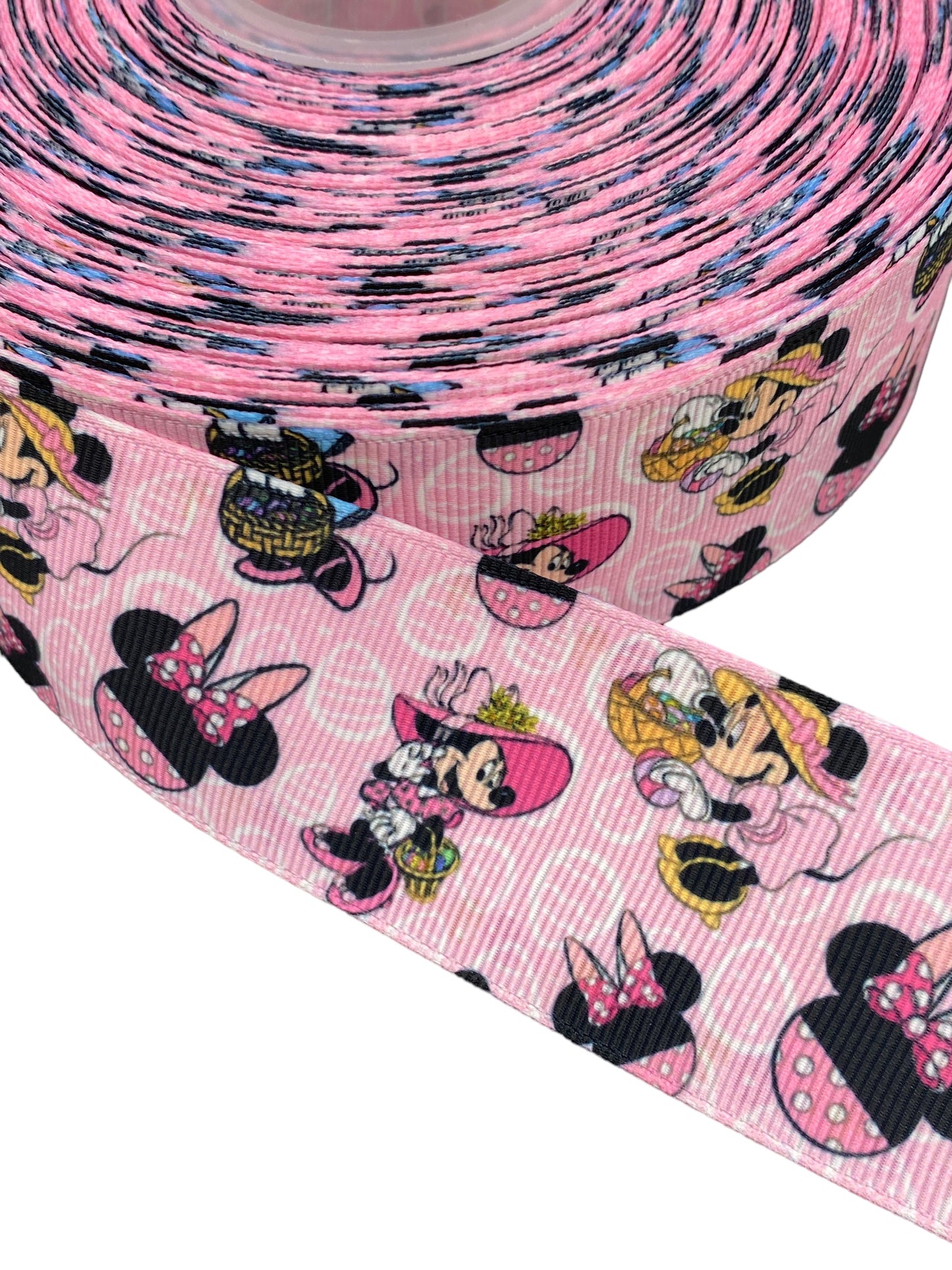 #C173 (Double face Design Ribbon, Minnie Mouse Ribbon (38mm /1.5 inches) 1 yard 🟢