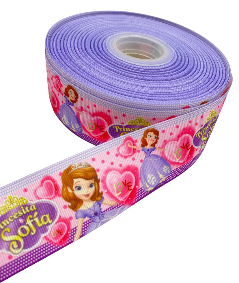 #C163 (Princess Sophia Ribbon (38mm /1.5 inches) 1 yard 🟢