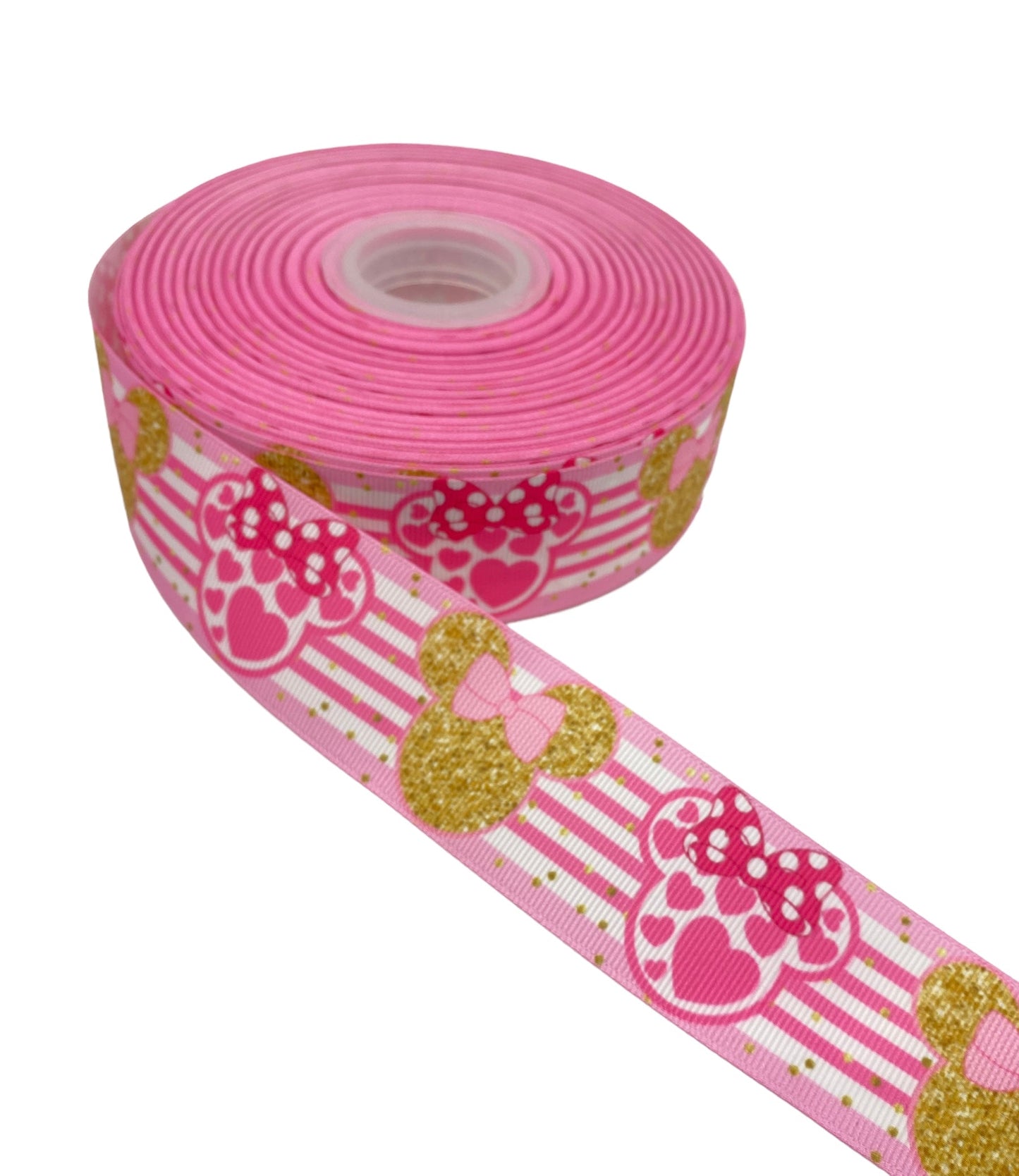 #278 (Minnie Ribbon (38mm /1.5 inches) Minnie Mouse Ribbon 🟢