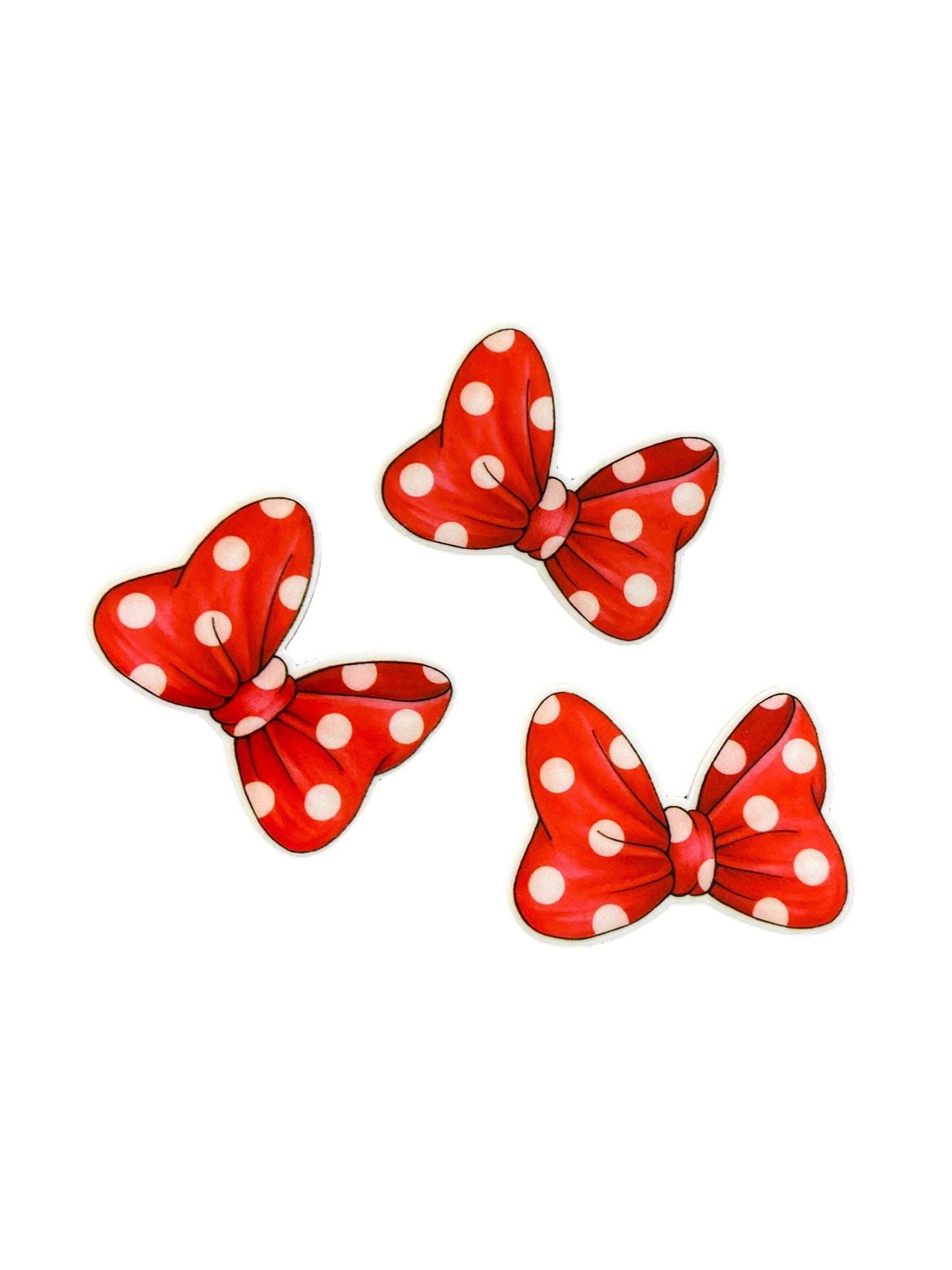 Minnie Bow Planar (1 piece) red and white