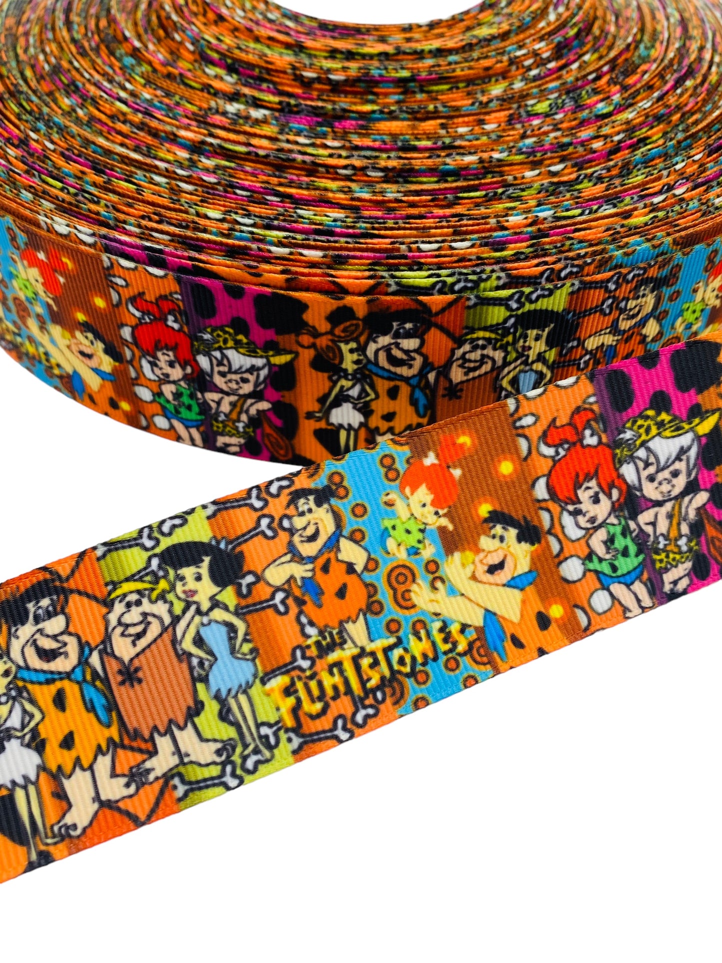 #C158 (Flintstone Ribbon (38mm/ 1.5 inches) 1 yard 🟢