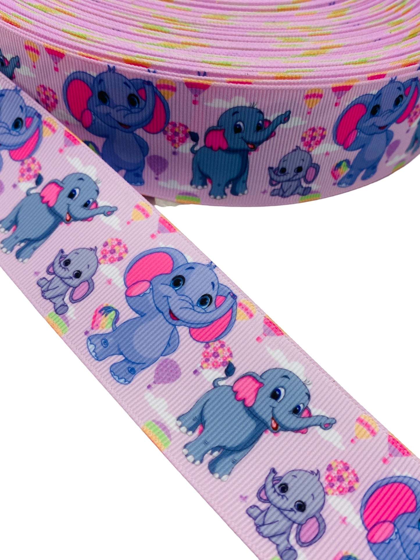 #C157 (Elephant Ribbon (38mm/ 1.5 inches) 1 yard 🟢