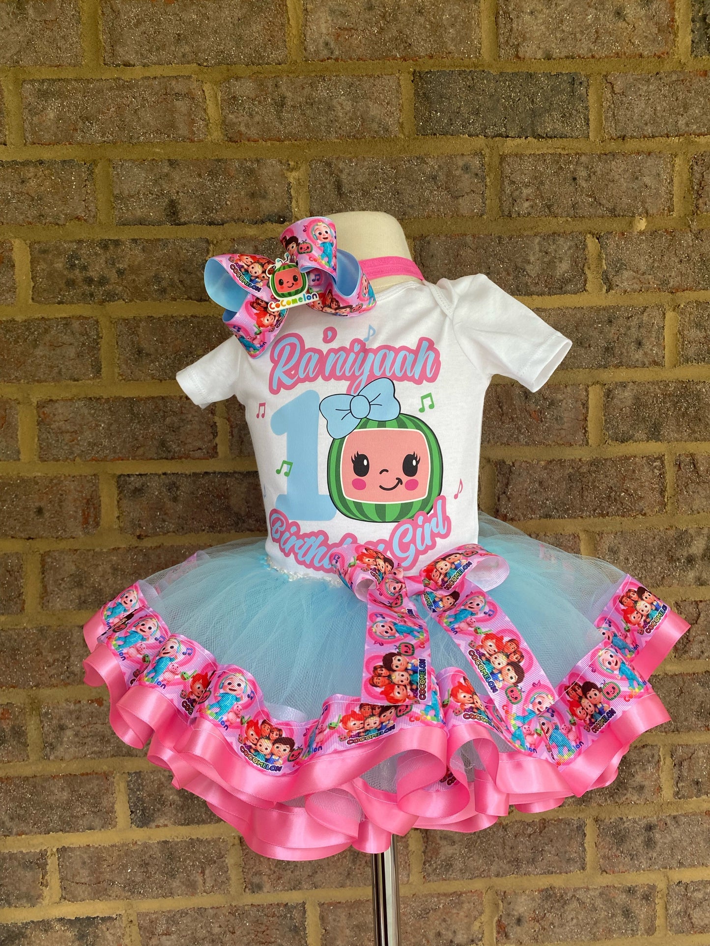 Cocomelon Tutu Outfit Set (3 layer outfit) Cocomelon #5