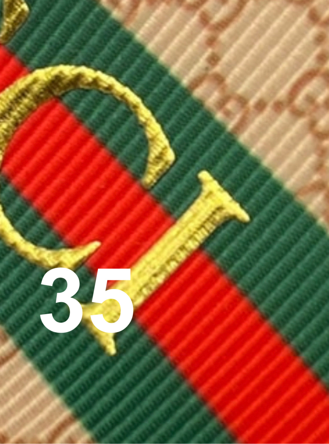 #35 Ribbon, 1 yard (38mm/ 1.5 inches, Foil Ribbon )