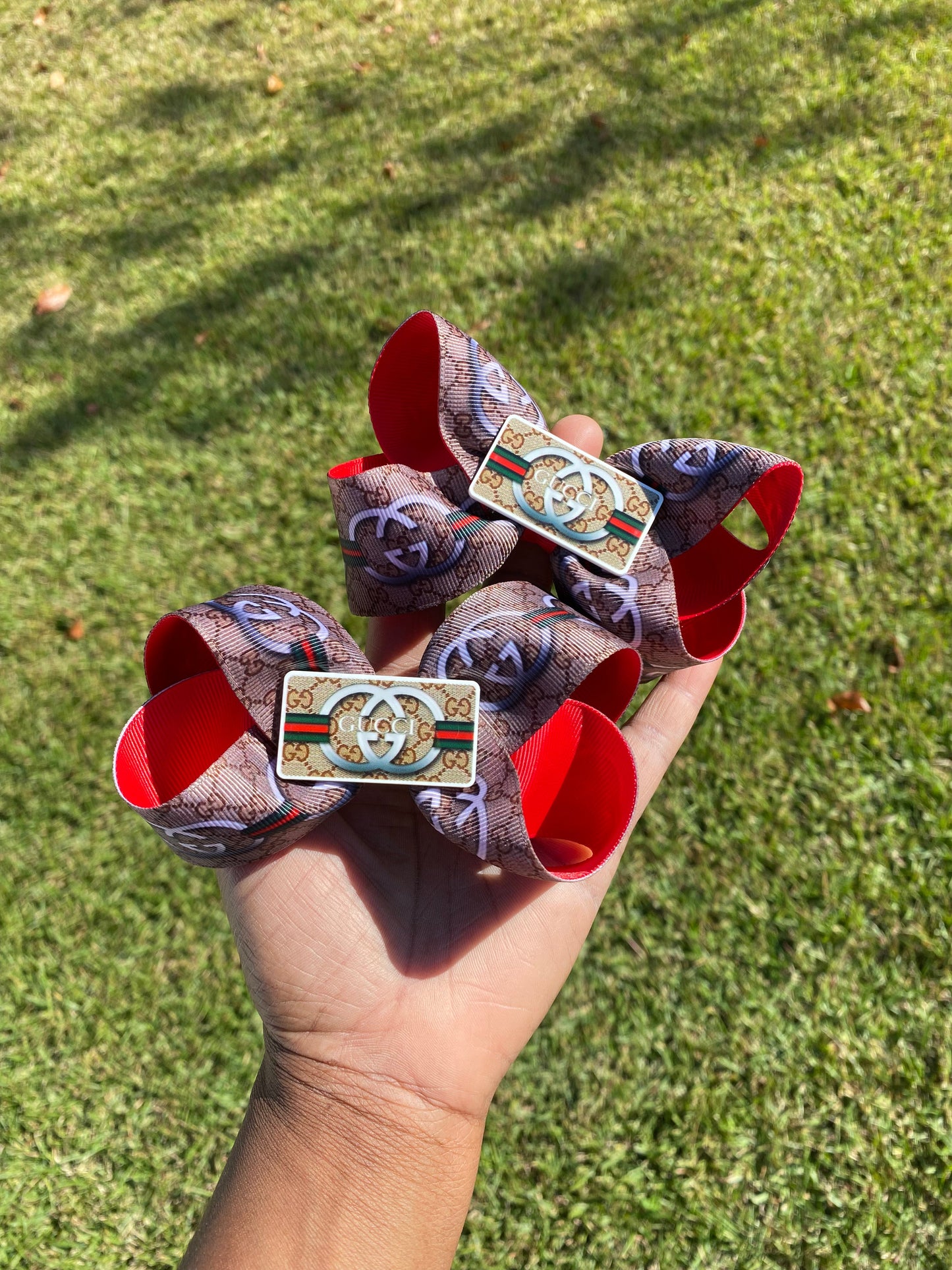 Double Layer Ribbon Hair clips