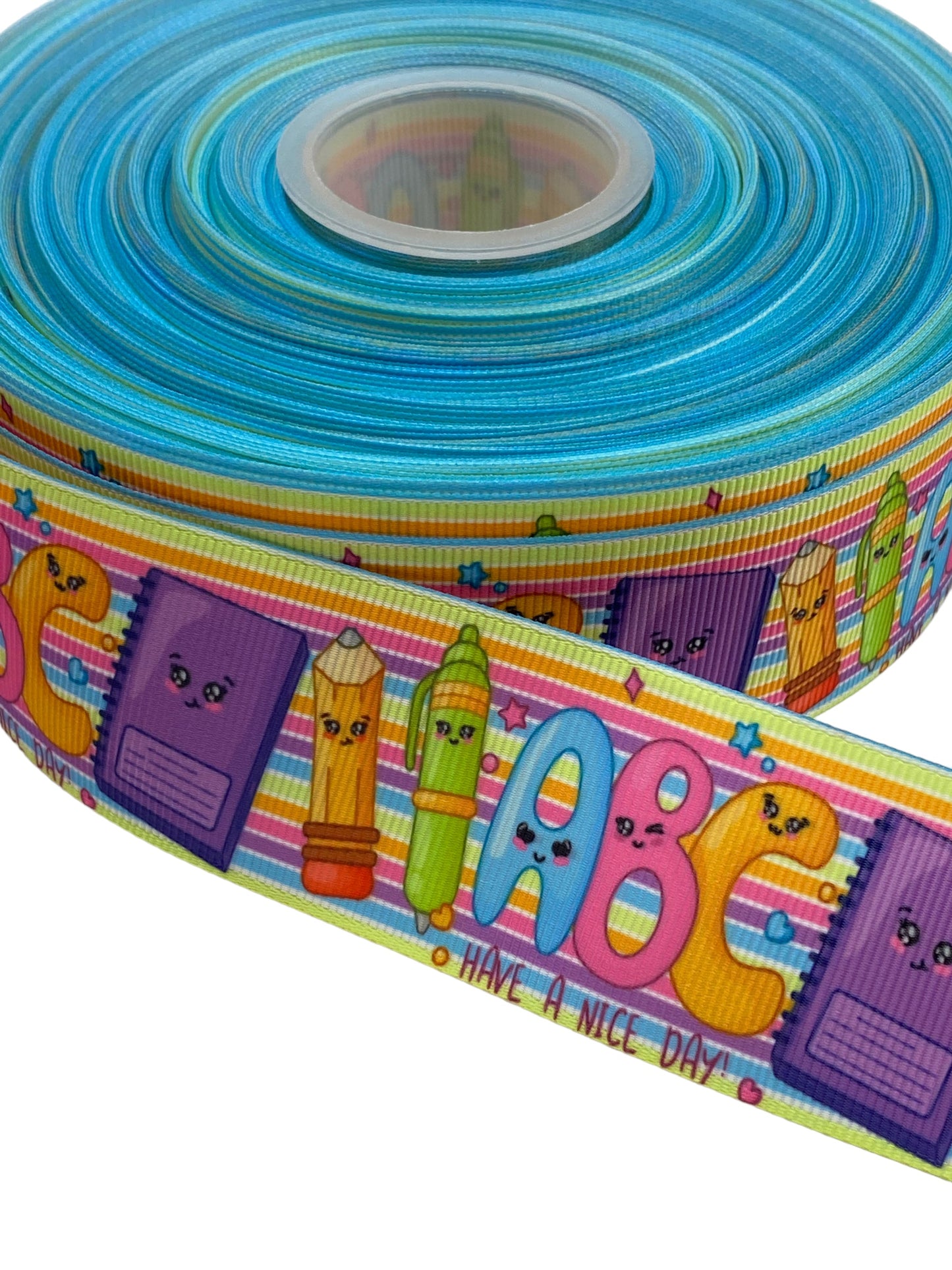 ABC school Ribbon (38mm/ 1.5 inches) 🟢